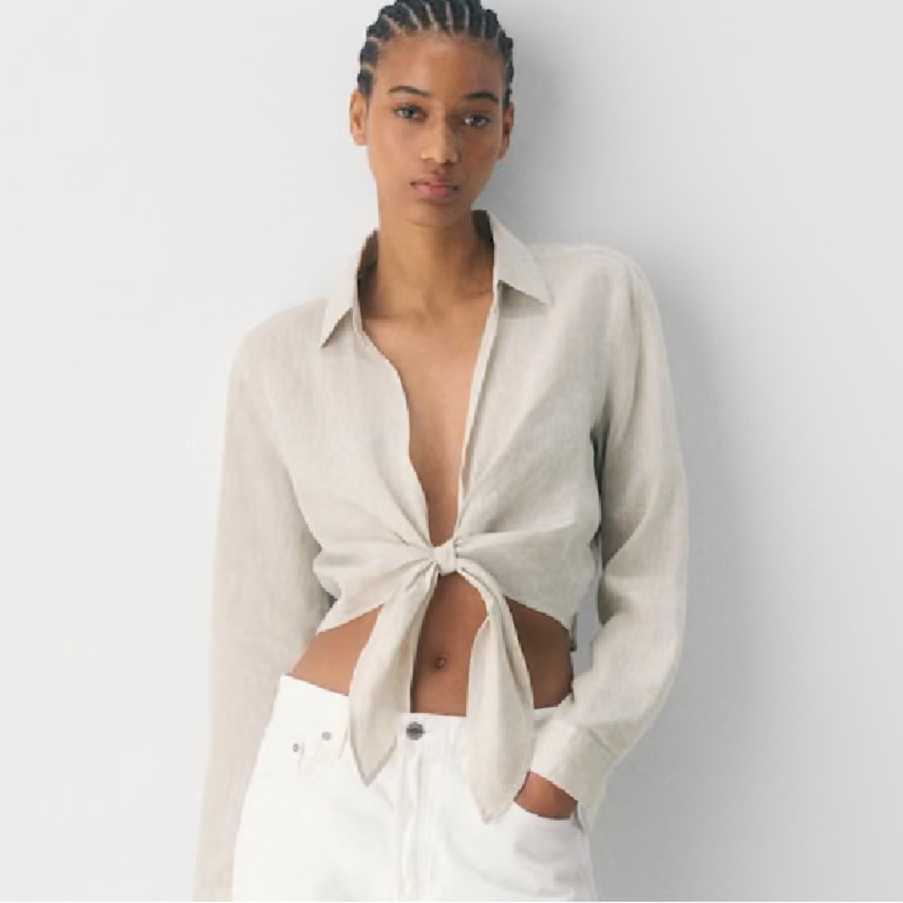 Aritzia Connection Linen Blouse